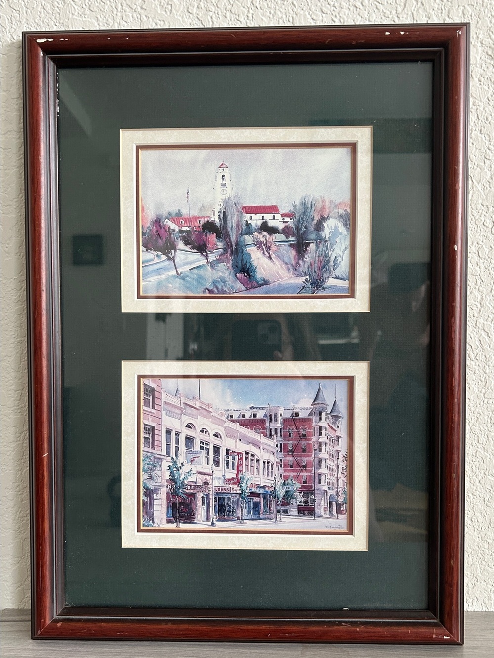 Mark Bangerter Framed Boise Watercolor Prints